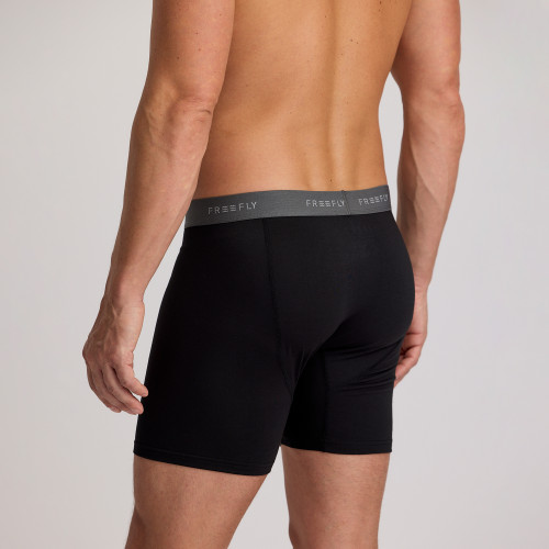 Bóxers Free Fly Bamboo Motion - Para hombre (Color: Black)