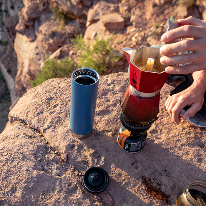 Botella Térmica Klean Kanteen TKWide 20 Oz Con Café Cap