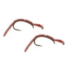 Umpqua San Juan Worm Fire Orange 2 Pack