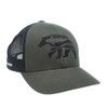 RepYourWater Trout Bear Hat  Mesh Back Hat