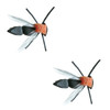 Umpqua Carls Foam Fly Ant Black 2 Pack