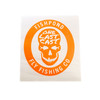 Fishpond Thermal Die Cut Sticker Last Call 4 in Orange