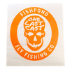 Fishpond Thermal Die Cut Sticker Last Call 7 in Orange