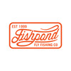Fishpond Thermal Die Cut Sticker Heritage 9.5" Orange