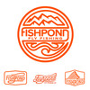 Fishpond Thermal Die Cut Sticker 8.5 in