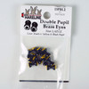 Hareline Double Pupil Brass Eyes