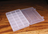 Hareline 18 Compartment Hook Box Clear Top Storage Case