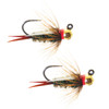 Umpqua Jigged Prince Tungsten Gold Bead 2 Pack