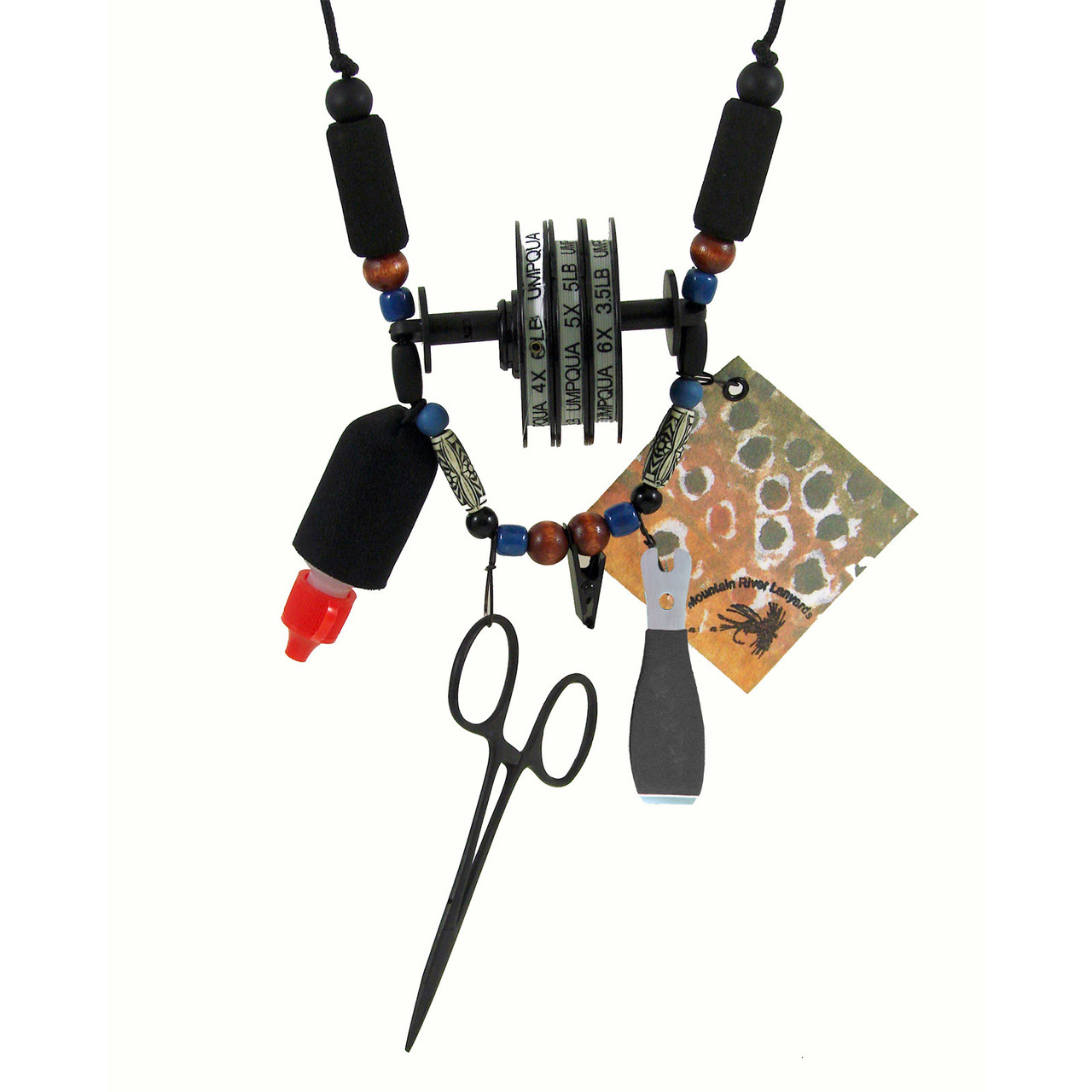 Mountain River Lanyards Outfitter Lanyard Loaded Clippers Forceps Tippet Gink - view 1