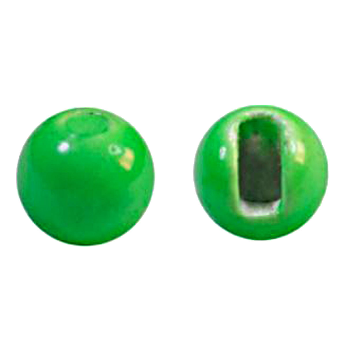 MFC Tungsten Jig Beads Fly Tying Materials (20 pk) Chartreuse 2.4mm - 3/32
