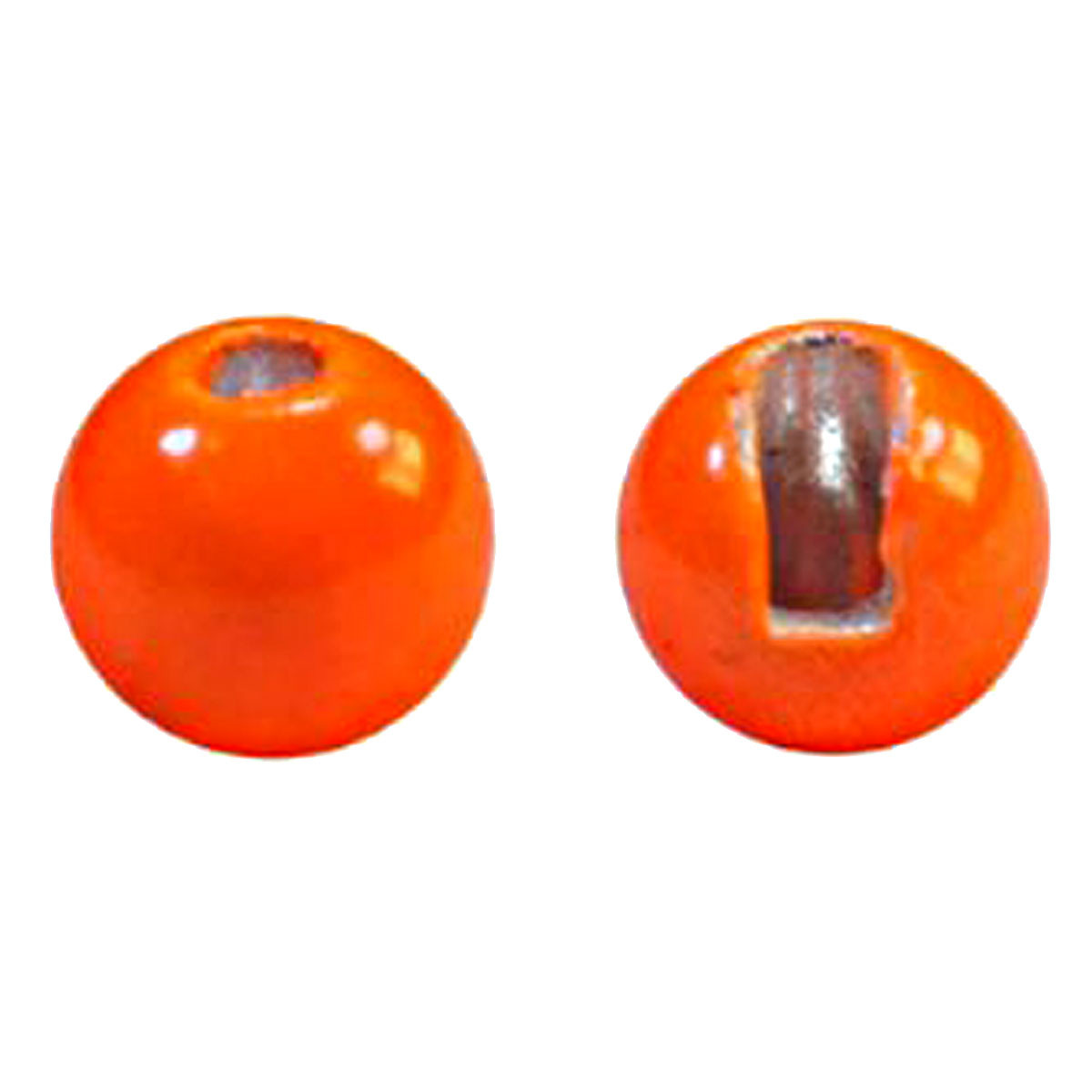MFC Tungsten Jig Beads Fly Tying Materials (20 pk) Hot Orange 2.4mm - 3/32