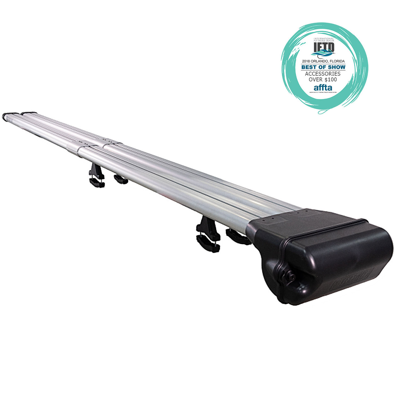 RiverSmith River Quiver 4 Banger Silver Rooftop Fly Rod Rack For car and truck