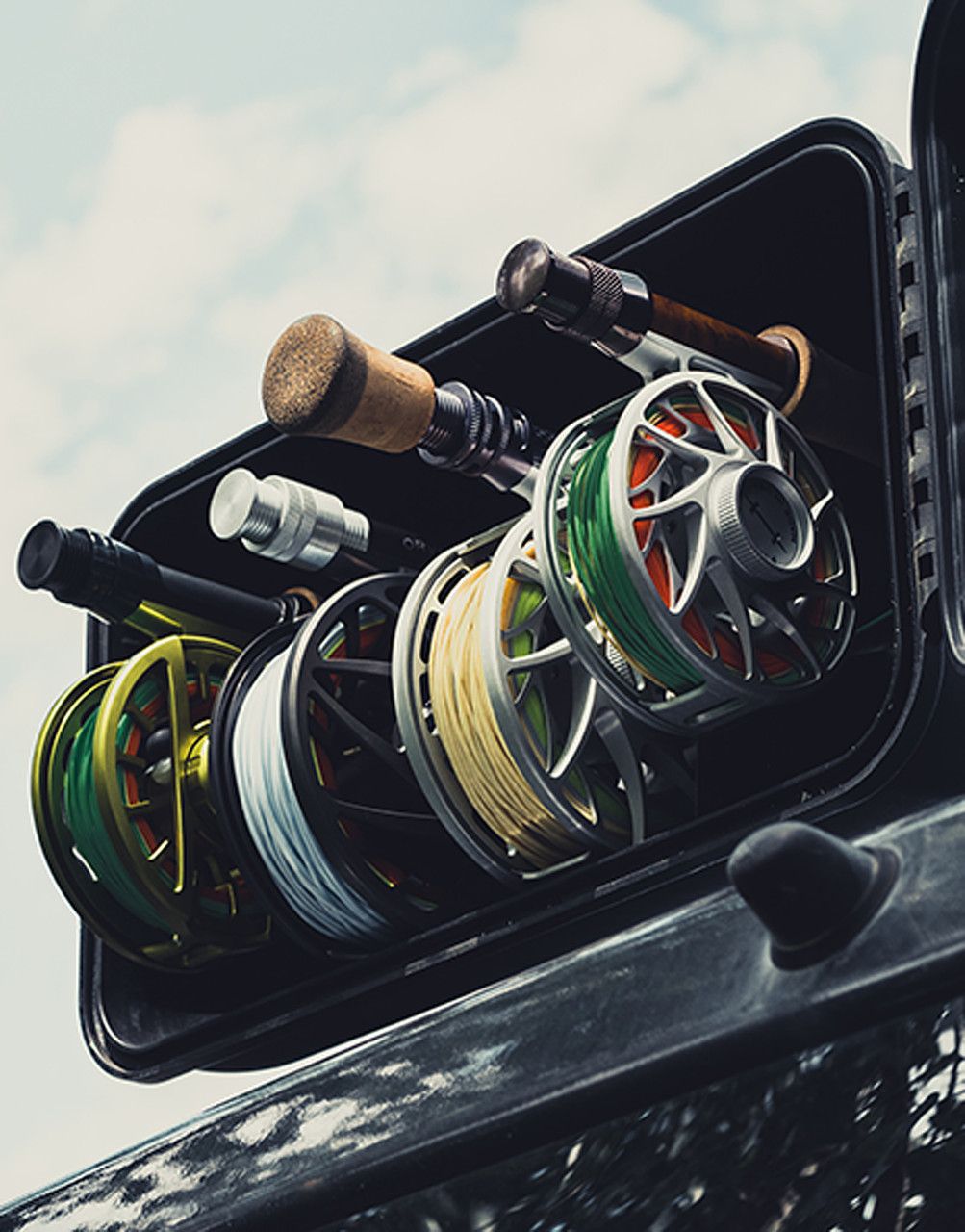 RiverSmith River Quiver 4 Banger Silver Rooftop Fly Rod Rack For car and truck