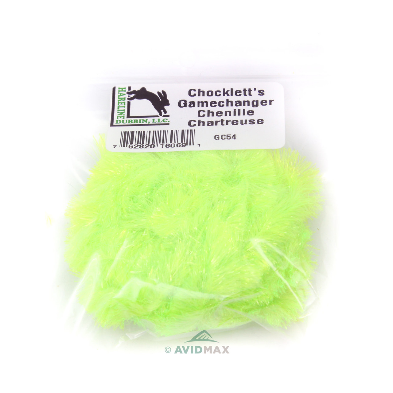 Hareline Chocklett's Game Changer Chenille Chartreuse