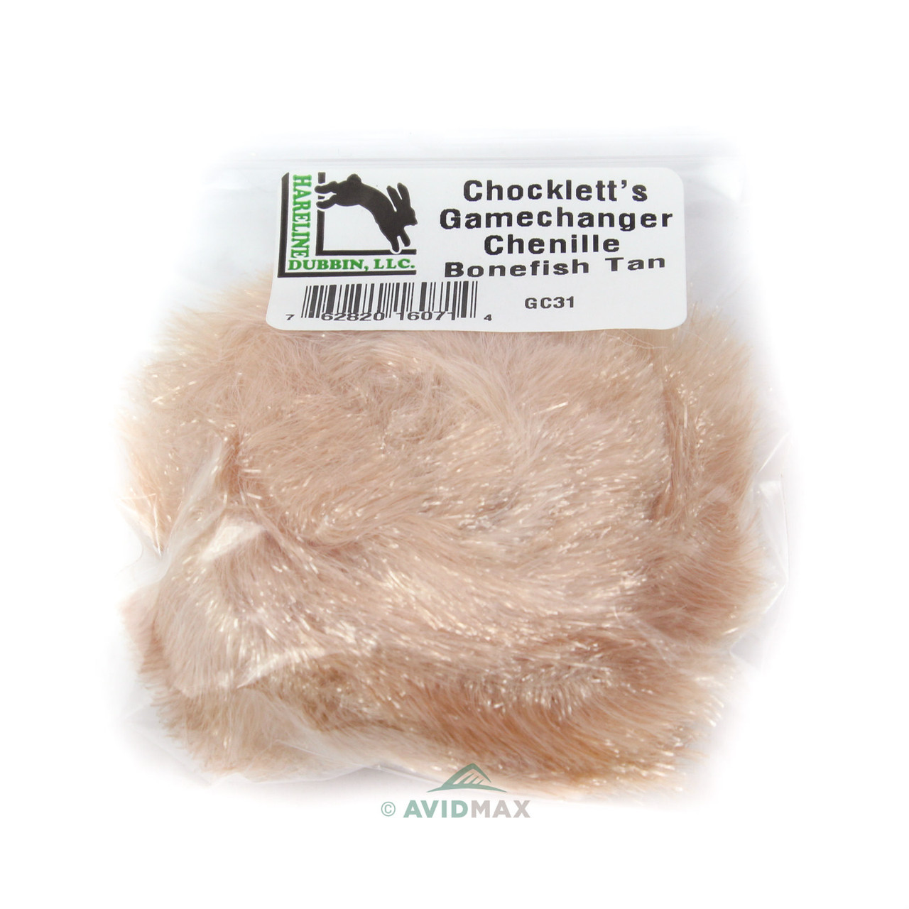 Hareline Chocklett's Game Changer Chenille Bonefish Tan