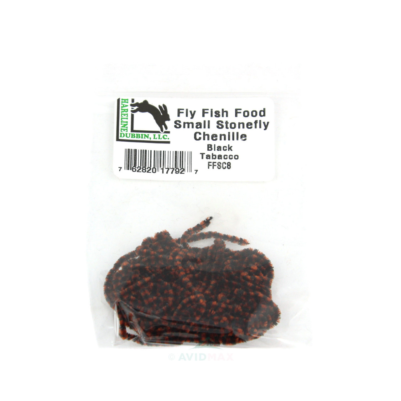 Fly Fish Food Stonefly Chenille Black/Tobacco