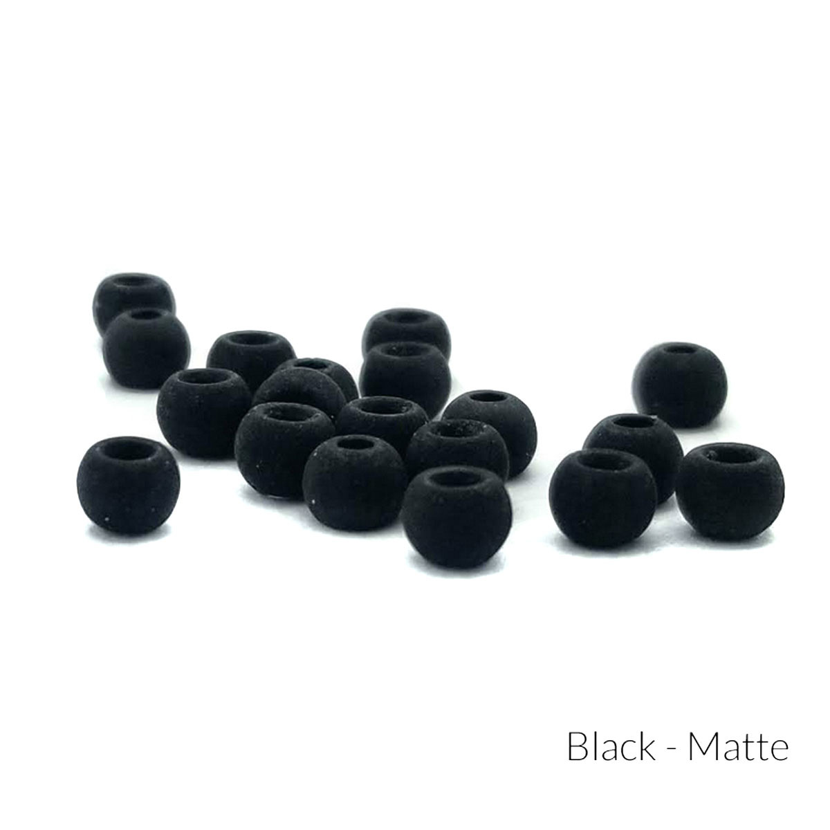 Firehole Stones Matte Tungsten Beads 2.0 mm - 5/64 - 24ct Black Matte