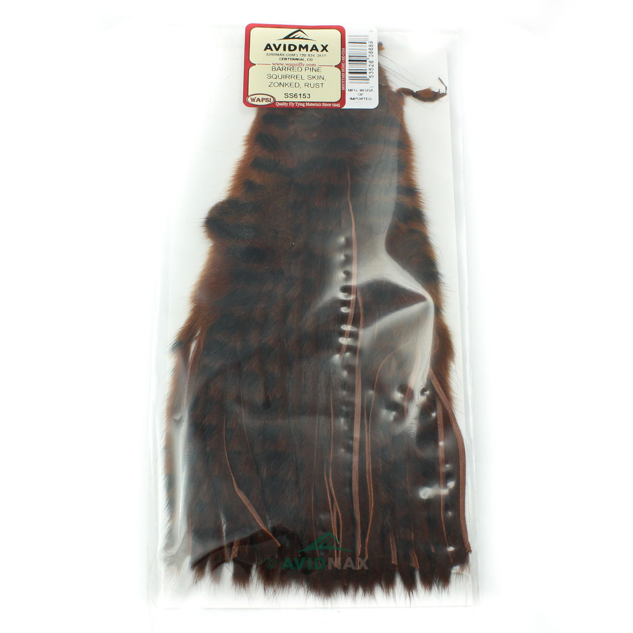 Wapsi Barred Pine Squirrel Skin Wapsi Barred Pine Squirrel Skin