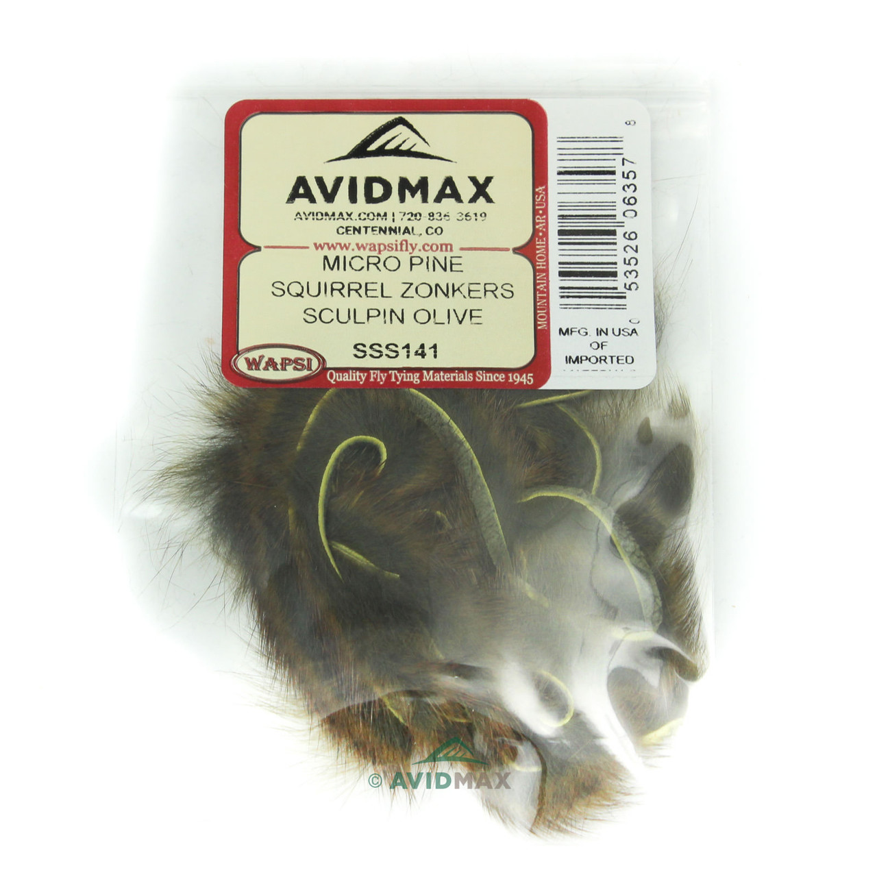 Wapsi Micro Pine Squirrel Zonkers Sculpin Olive