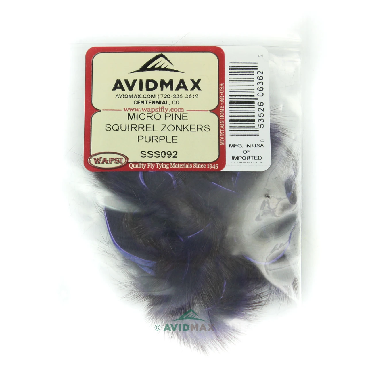 Wapsi Micro Pine Squirrel Zonkers Purple