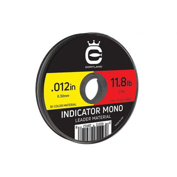 Cortland Indicator Mono Leader Material Bicolor (Red Yellow) .006 / 5.5lb