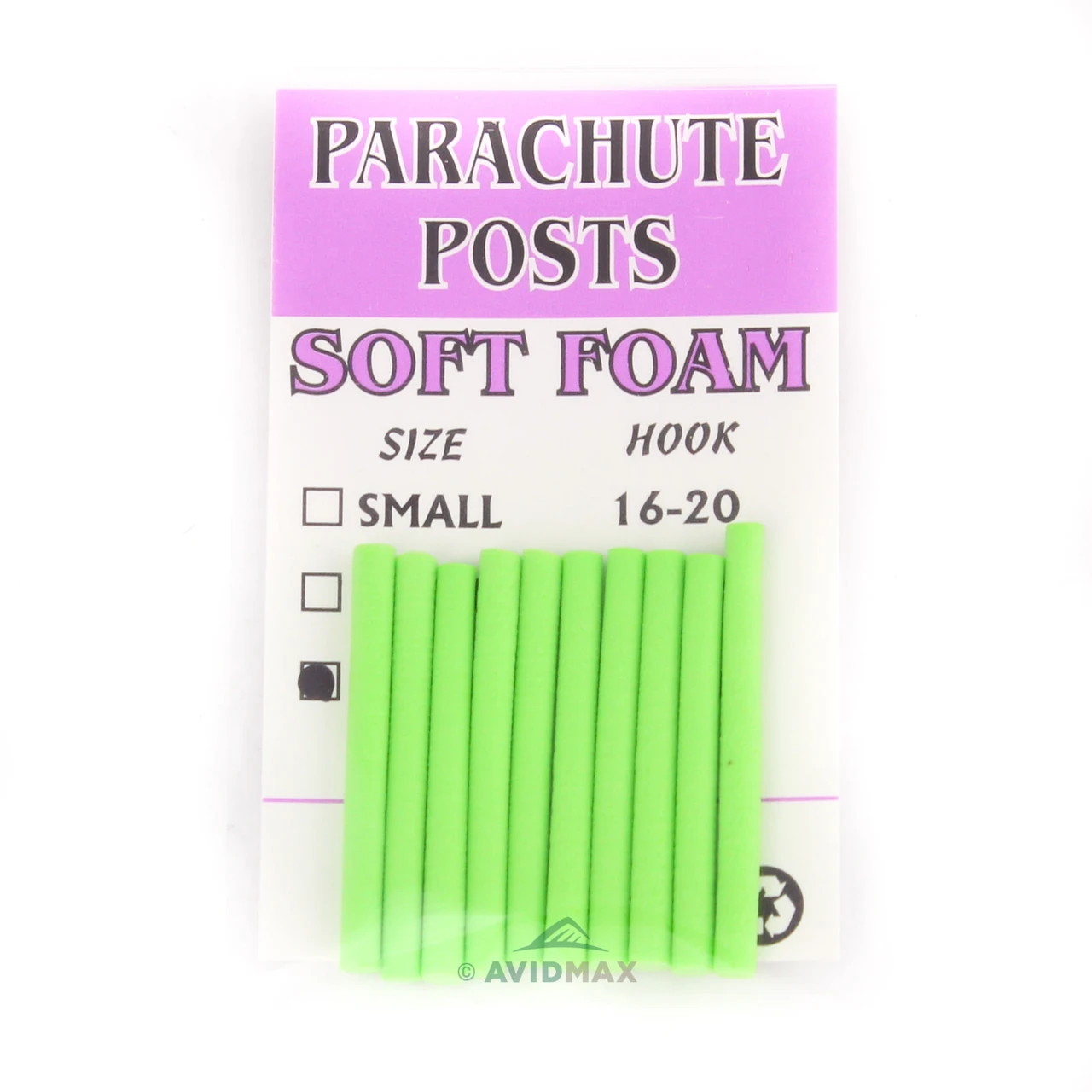 Wapsi Foam Parachute Posts Large Chartreuse