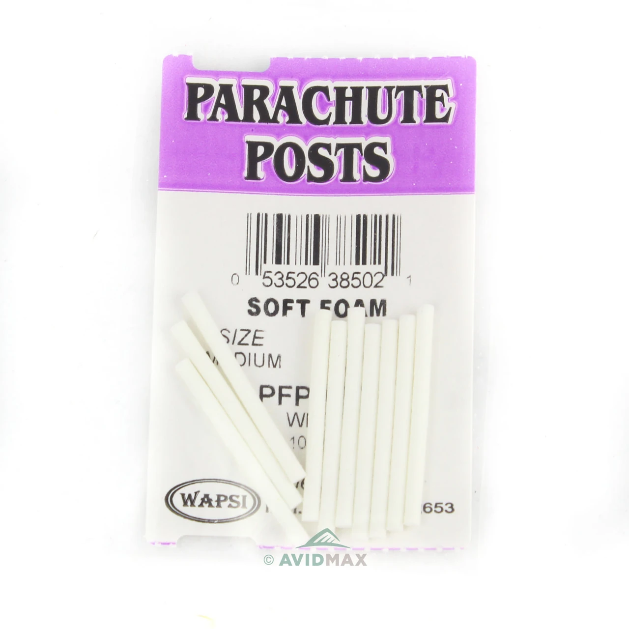 Wapsi Foam Parachute Posts Medium White