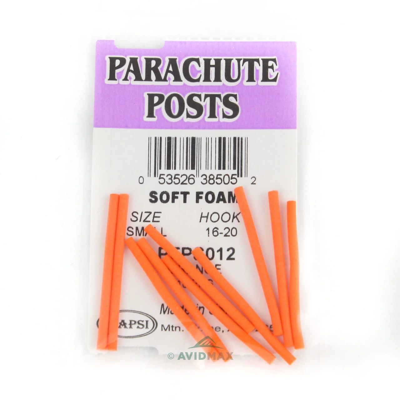 Wapsi Foam Parachute Posts Small Orange