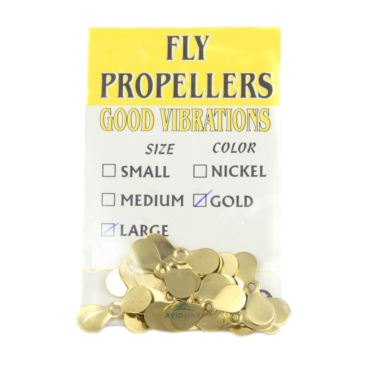 Wapsi Fly Propellers Large (11/16") Gold