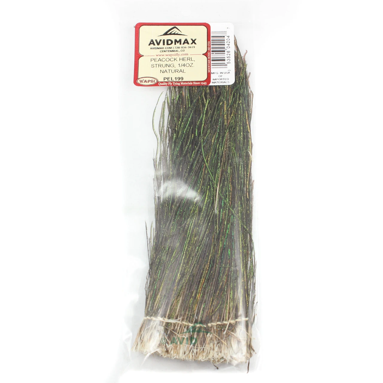 Wapsi Strung Peacock Herl Natural (1/4 oz.)