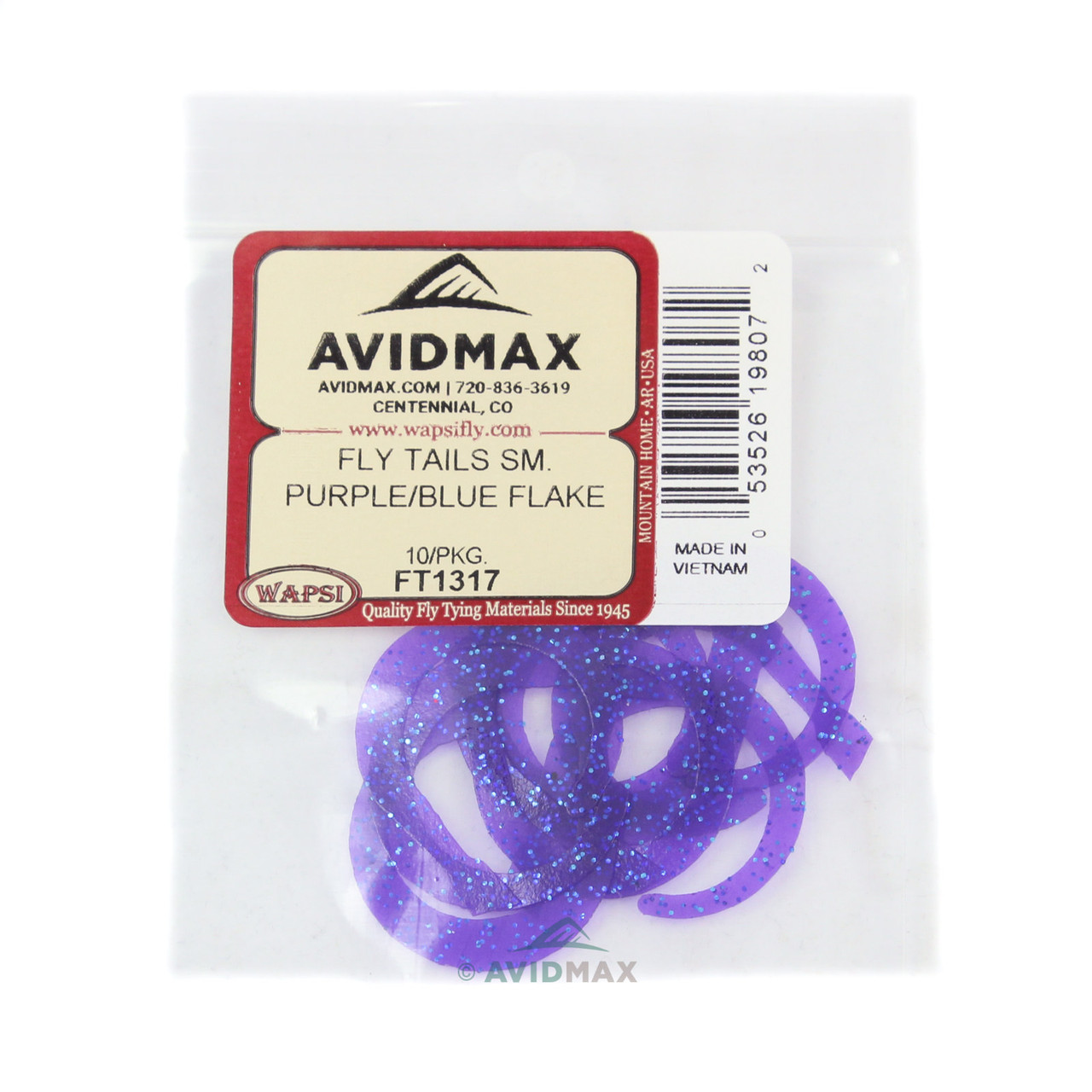 ワイアウッドの媒介者 英語 foil Wapsi Fly Tails - AvidMax
