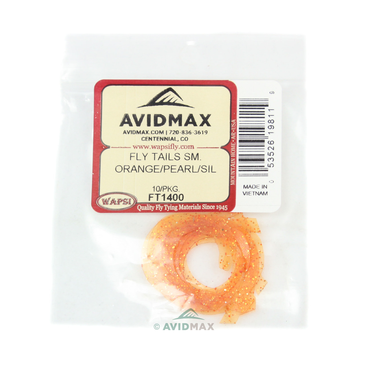 Wapsi Fly Tails Small Orange/Pearl/Silver