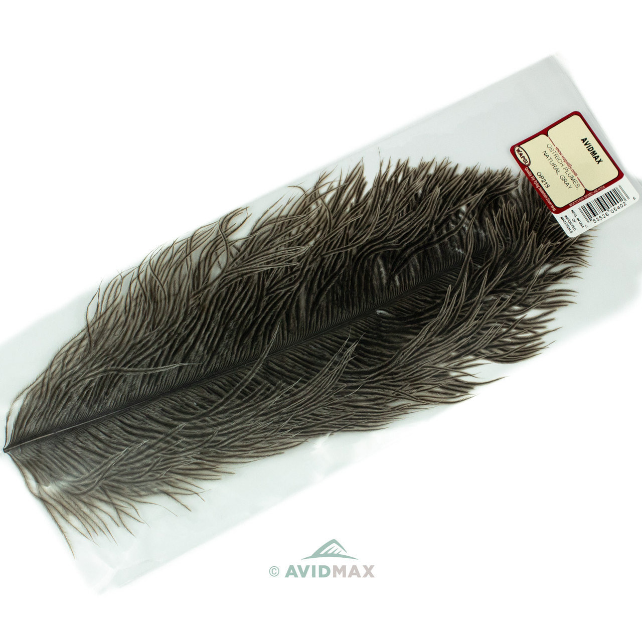 Wapsi Ostrich Plumes Natural Gray