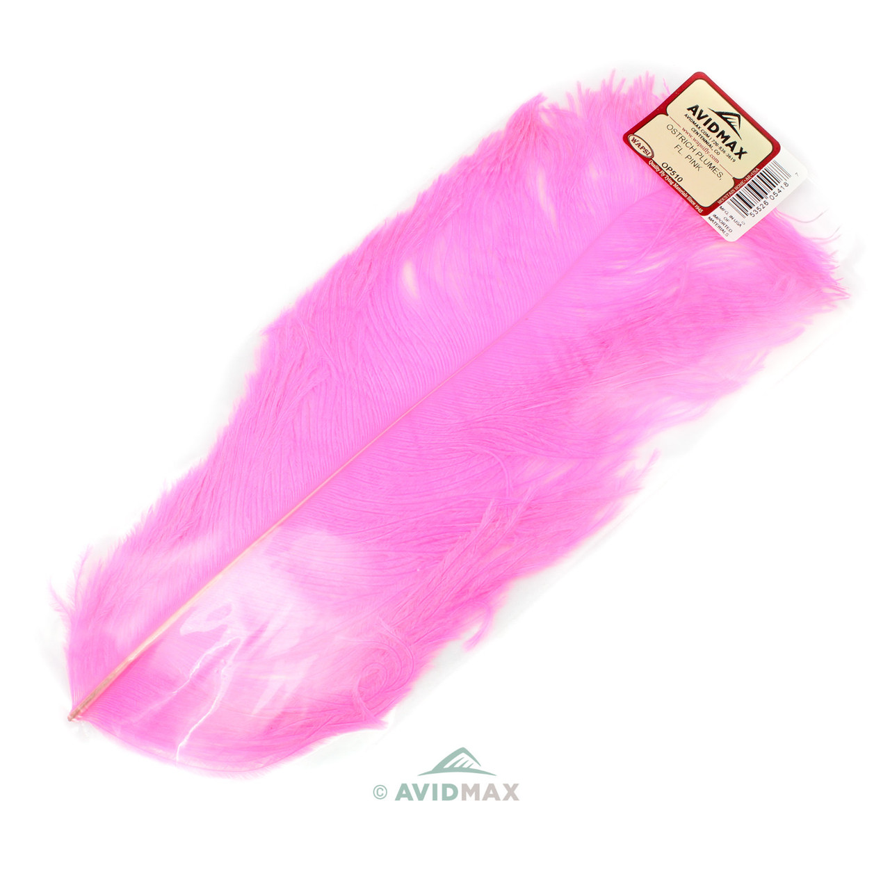 Wapsi Ostrich Plumes Fluorescent Pink