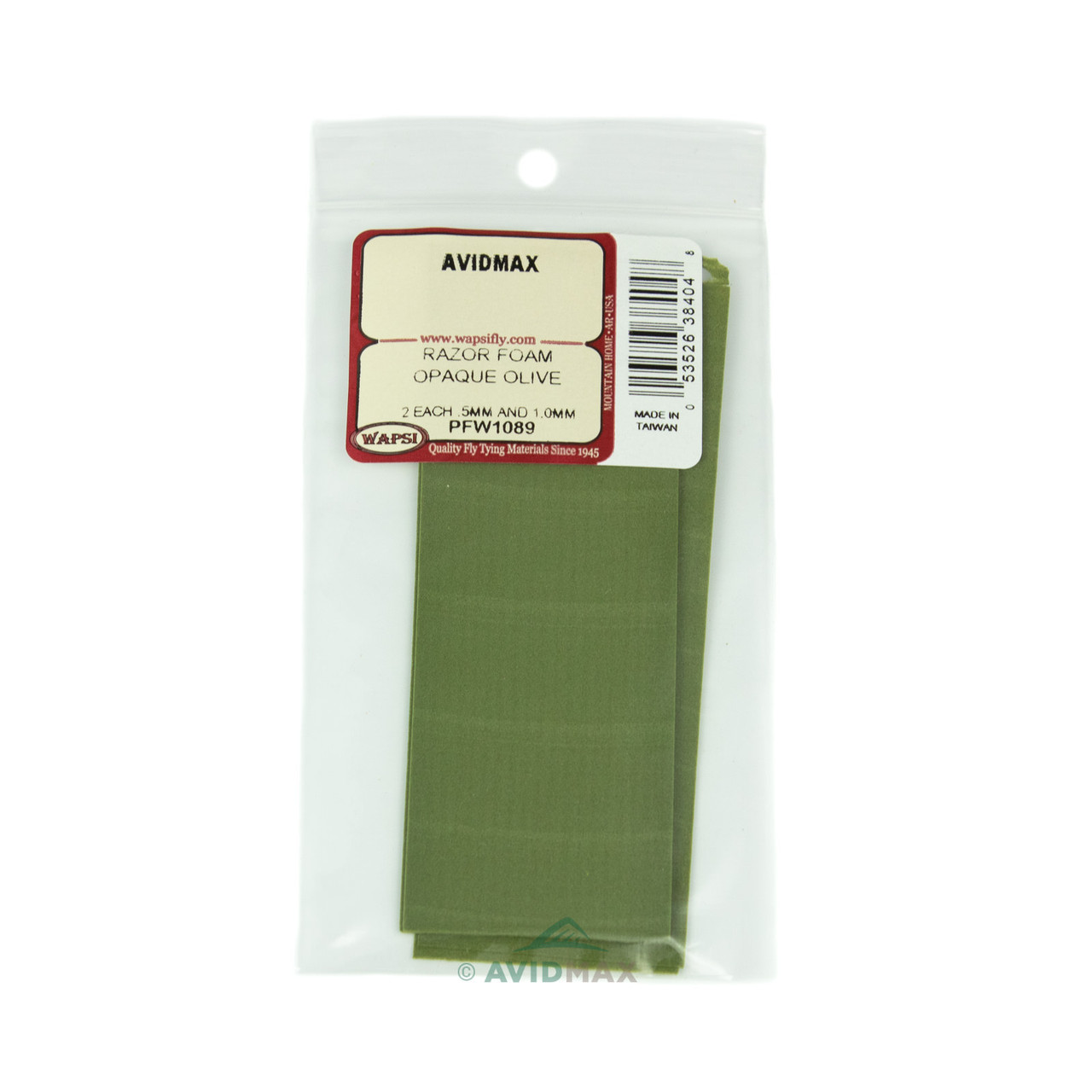 Wapsi Razor Fly Foam 1.0 MM Fly Tying Foam Size 1 mm