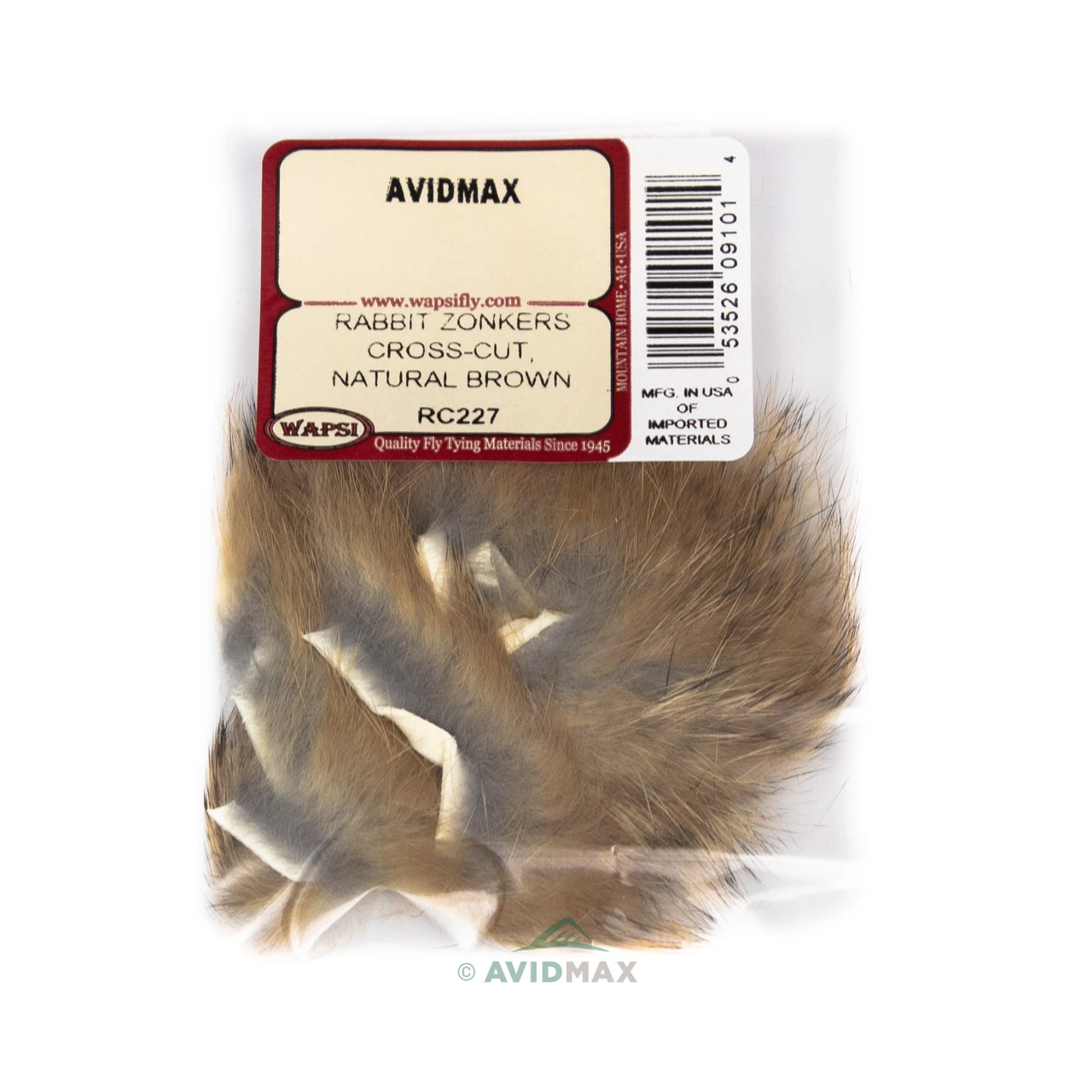 Wapsi Cross Cut Rabbit Zonkers Natural Brown