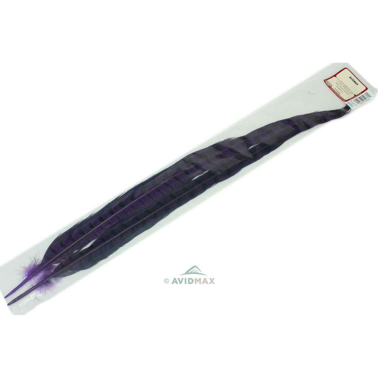 Wapsi Ringneck Tail Feathers One Pair Purple