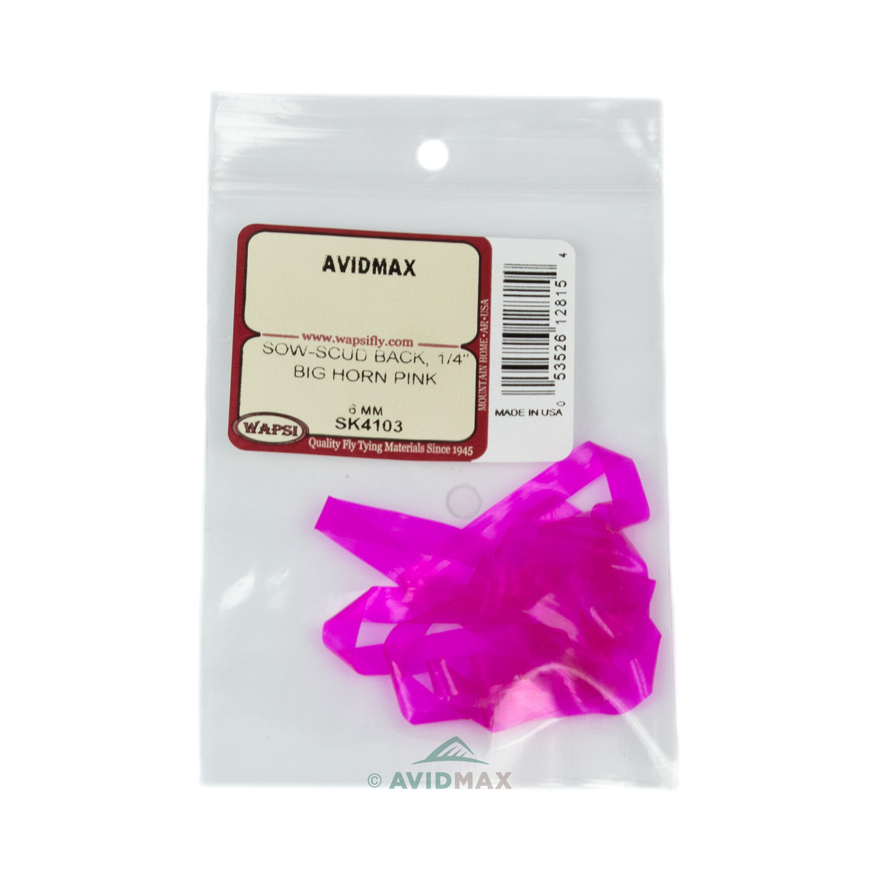 Wapsi Sow-Scud Back 1/4" Big Horn Pink