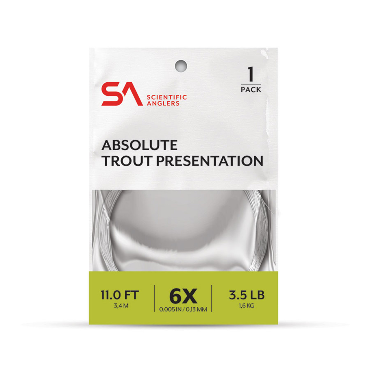 Scientific Anglers Absolute Trout Presentation Leader 6x