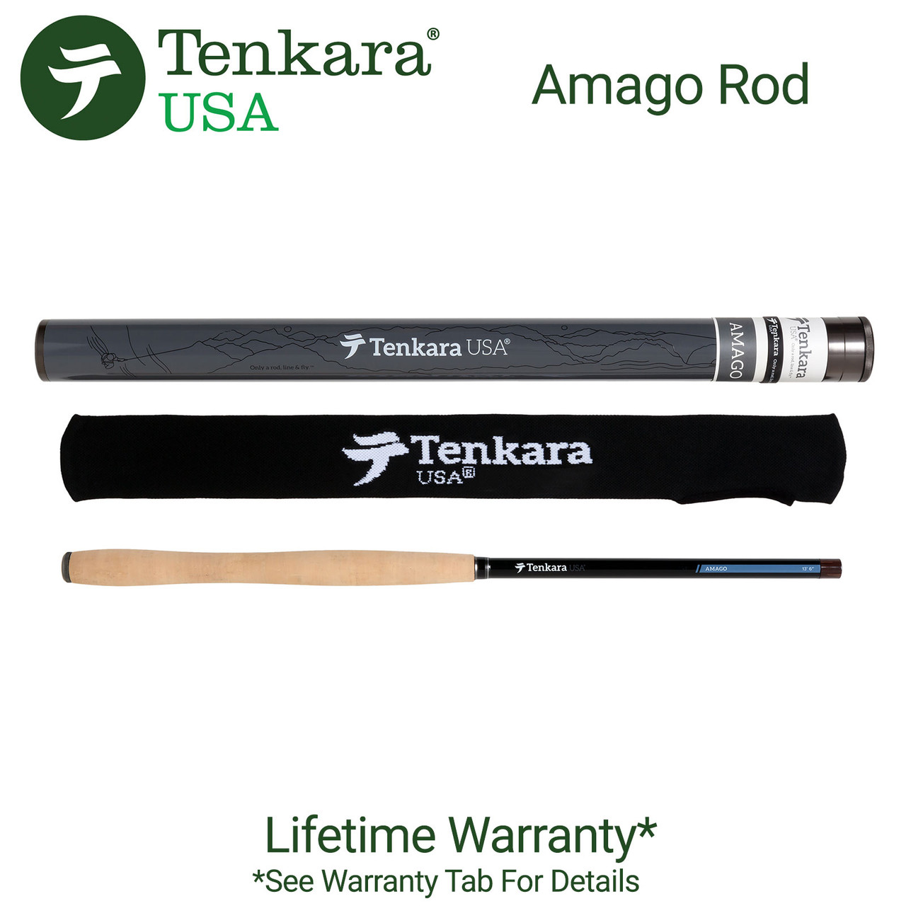 Tenkara USA Amago Fly Fishing Rod - 13'6" (410cm) Case Included Tenkara USA Amago Fly Fishing Rod - 13'6" (410cm) Case Included