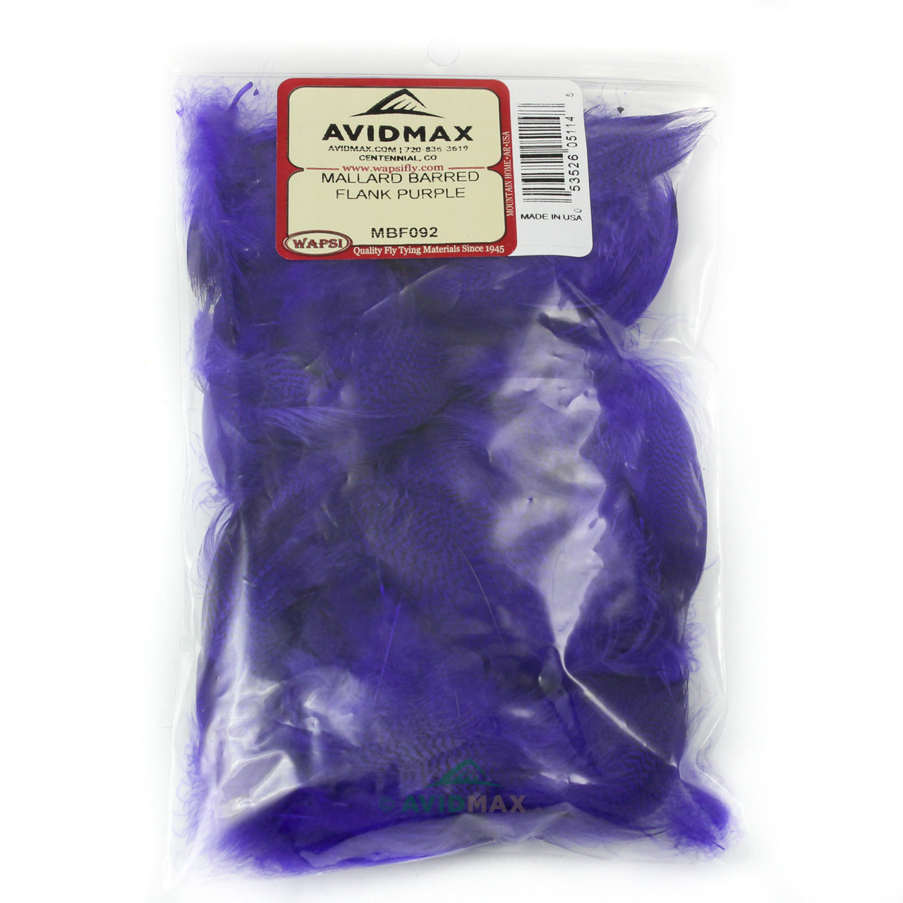 Wapsi Barred Mallard Flank Purple