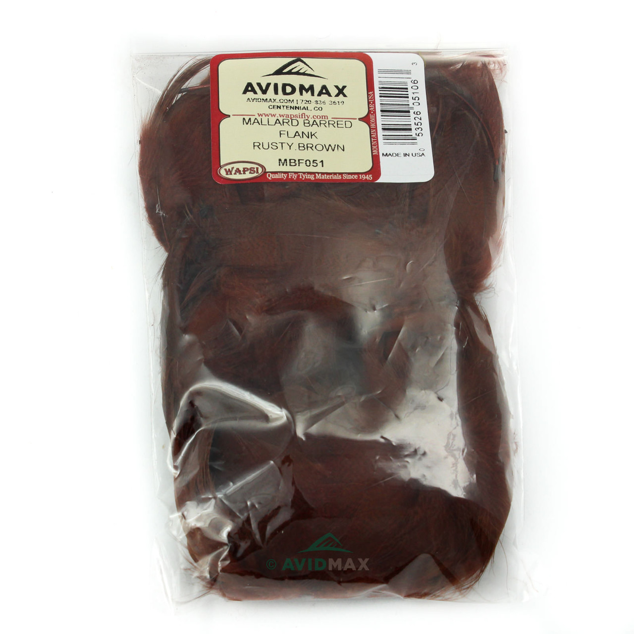 Wapsi Barred Mallard Flank Rusty Brown