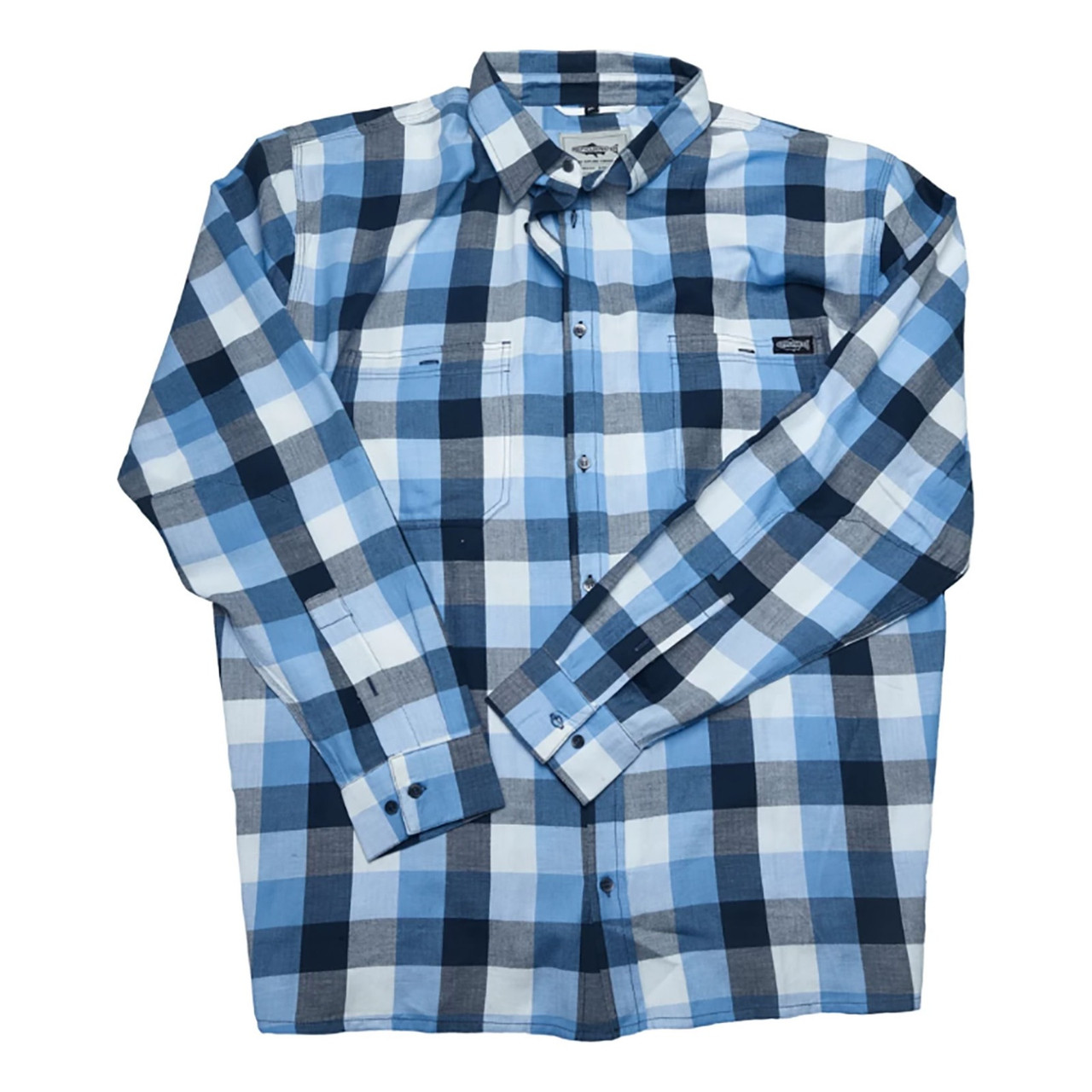 RepYourWater The Last Frontier Flannel Button Down Shirt - Blue