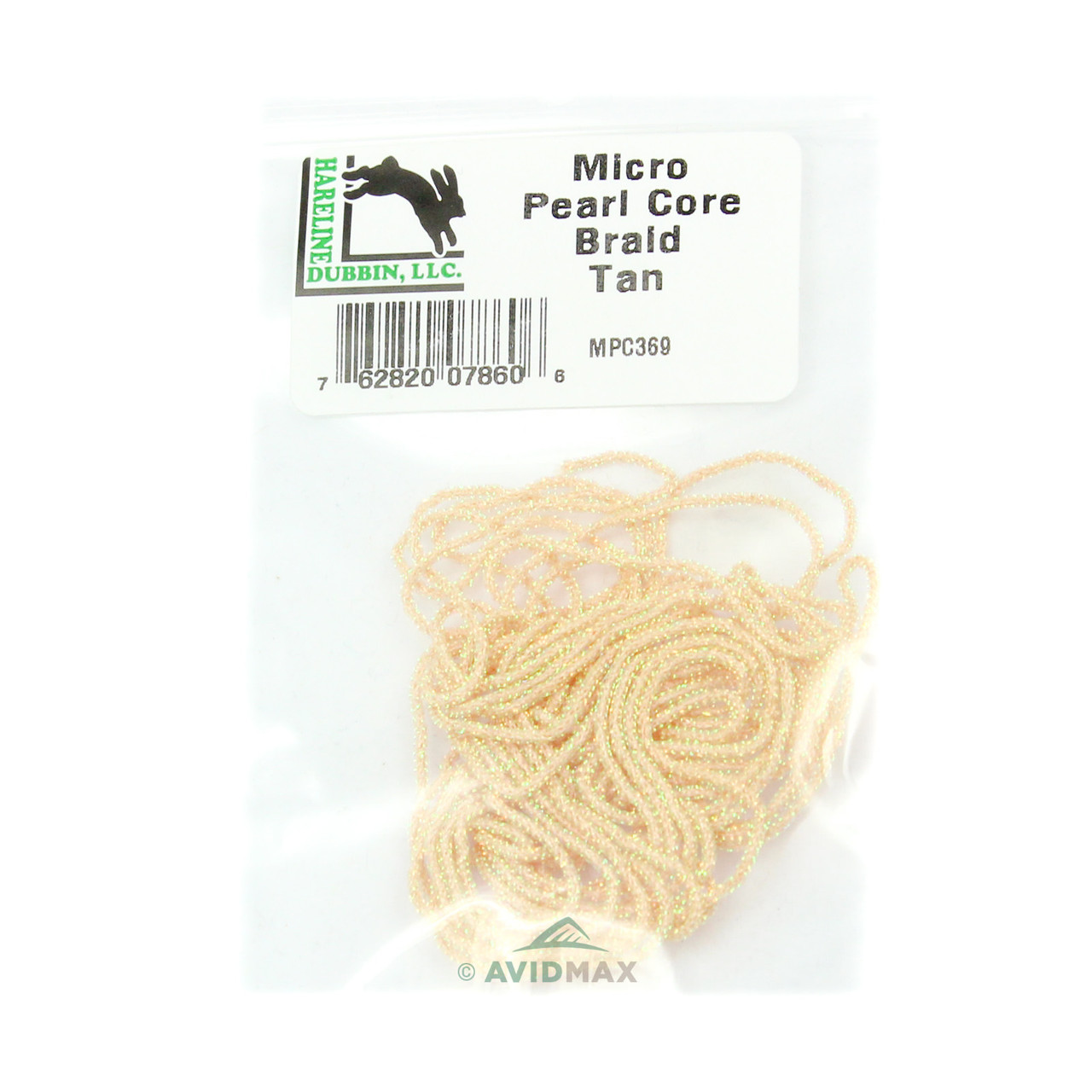 Hareline Micro Pearl Core Braid Dyed