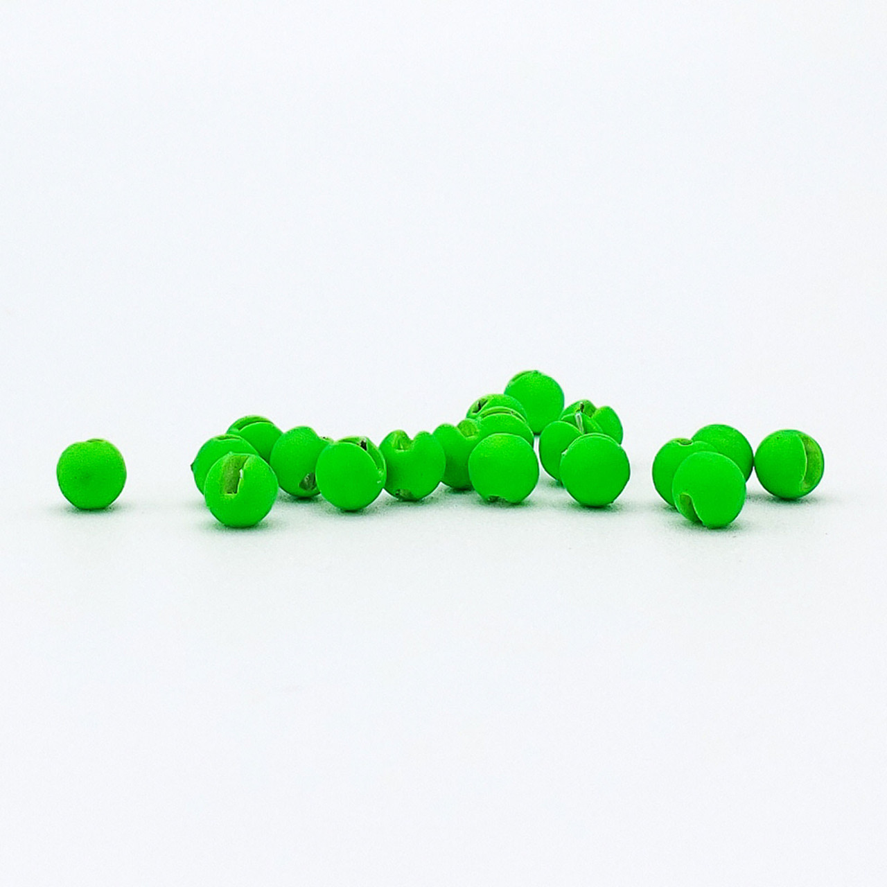 Firehole Stones Slotted Tungsten Beads 3.0 mm - 1/8 - 24ct Caddis Green Matte