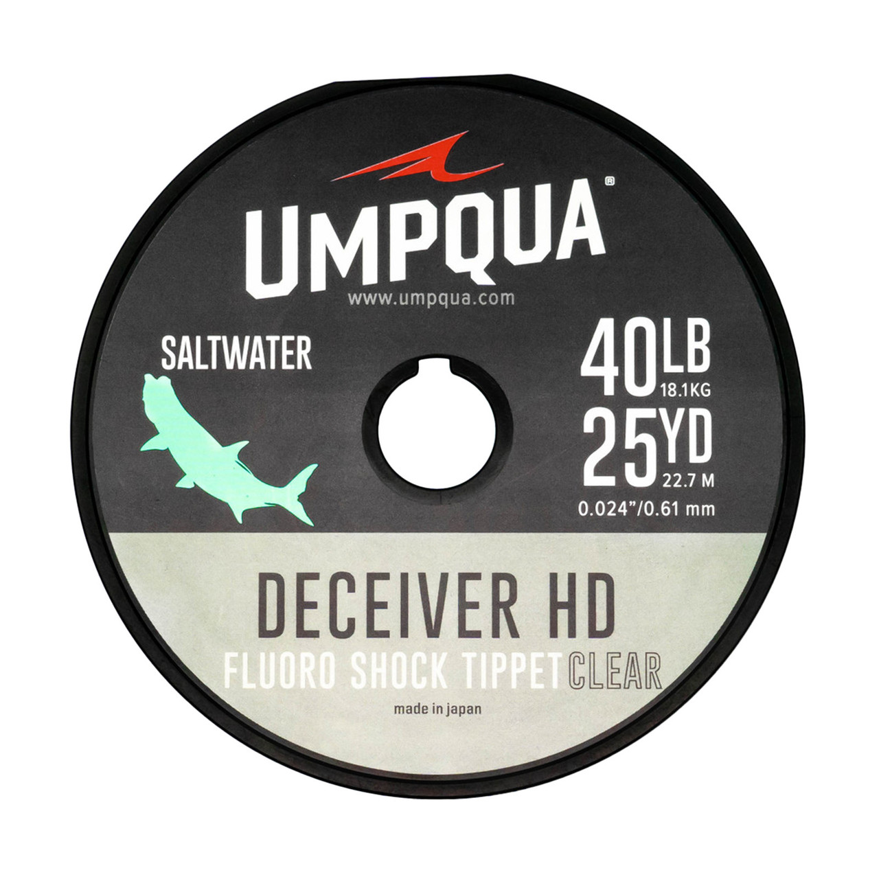 Umpqua Deceiver HD Saltwater Fluorocarbon Shock Tippet Clear 60LB - 25YDS