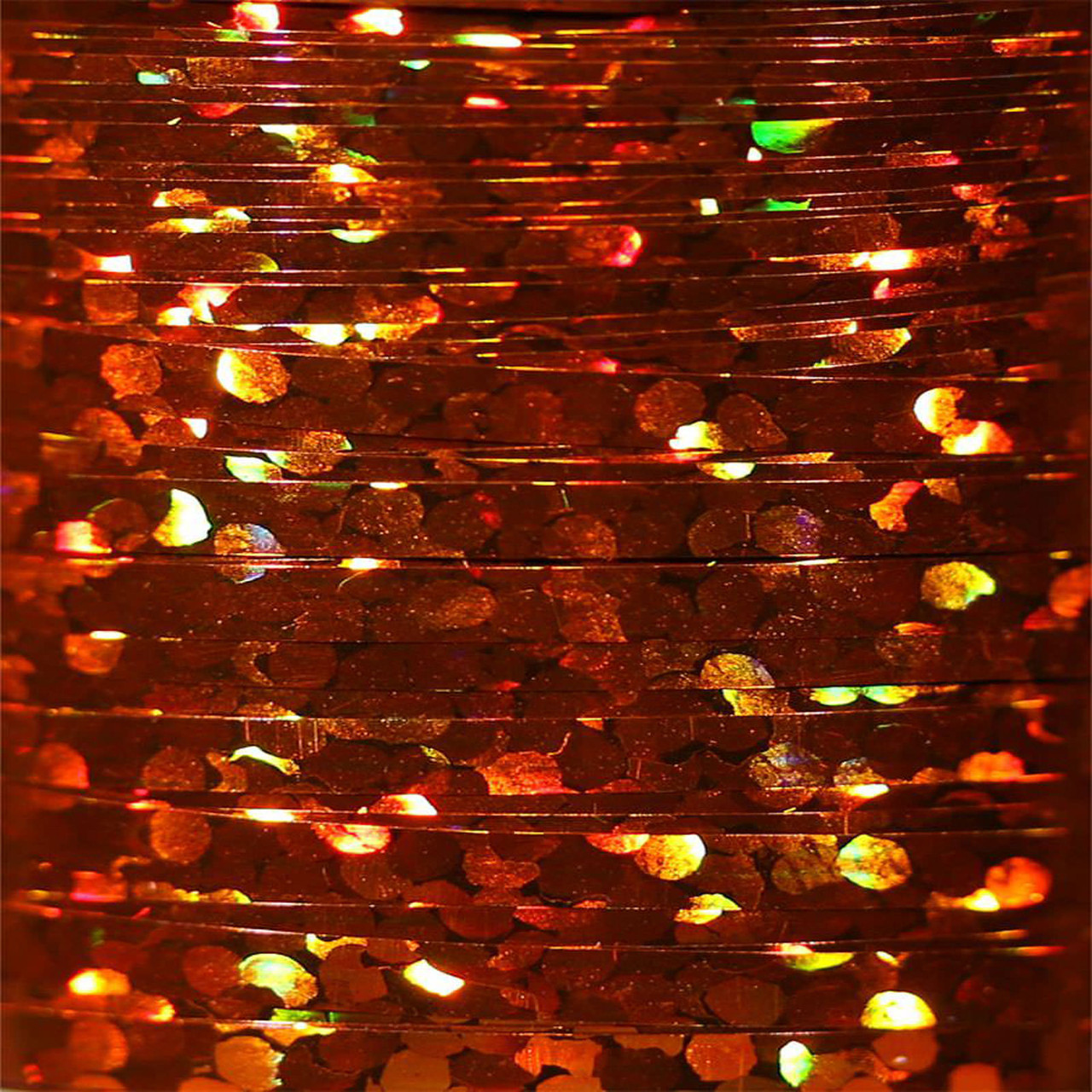Veevus Holographic Tinsel Large Orange