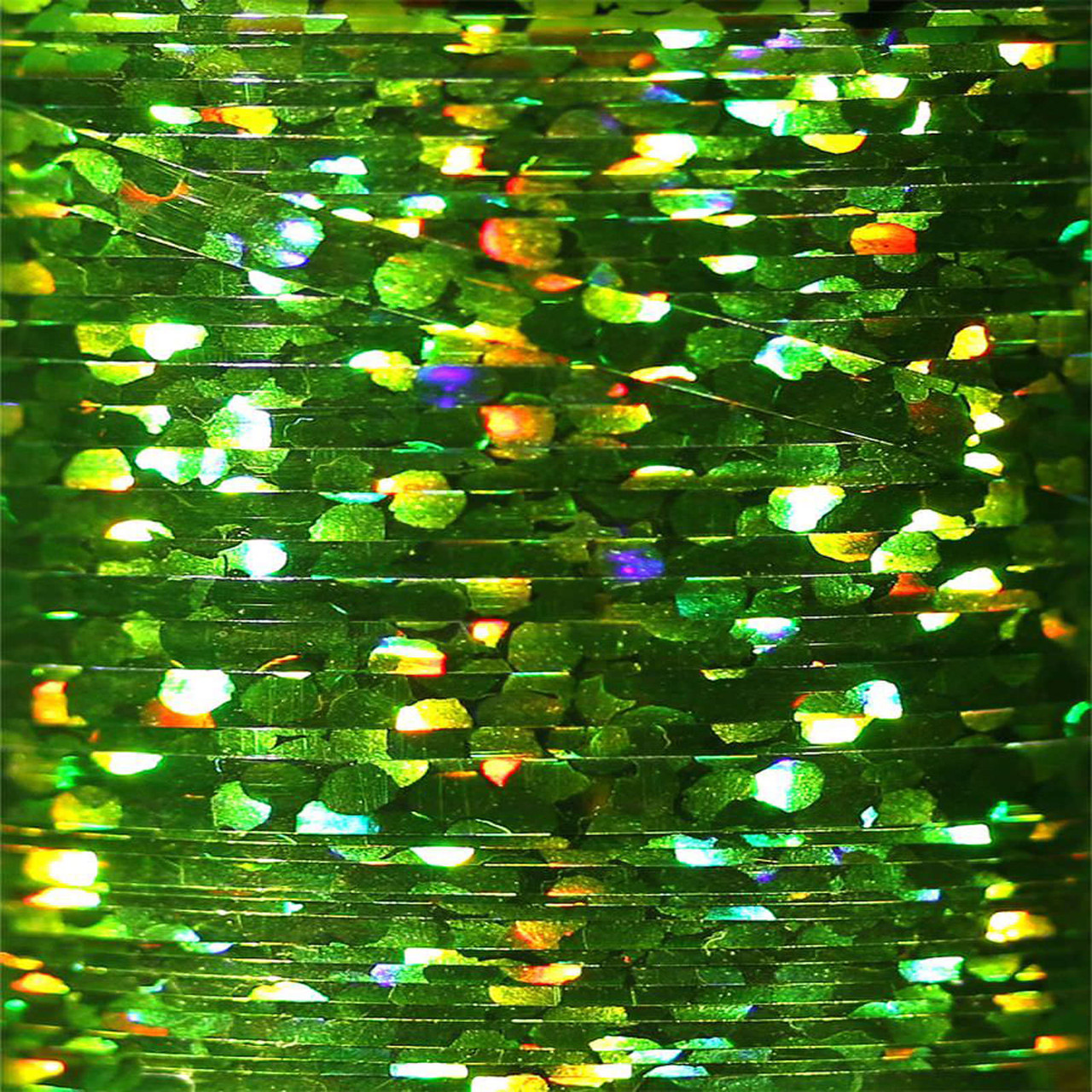 Veevus Holographic Tinsel Large Chartreuse