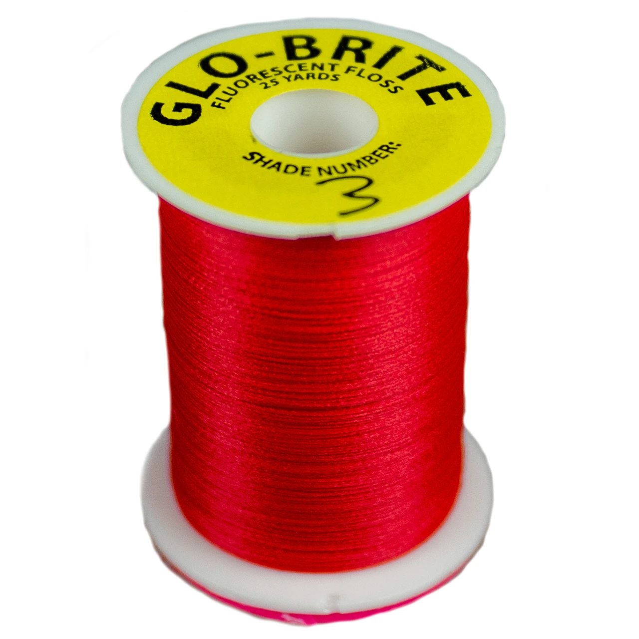 Hareline Glo Brite Floss Fluorescent Fl Red - Shade Number 3