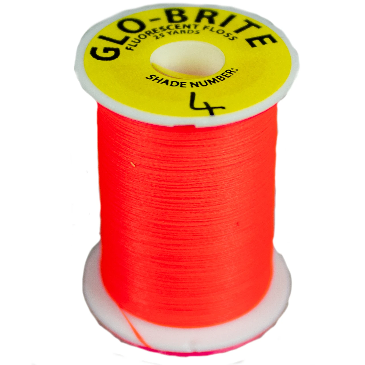 Hareline Glo Brite Floss Fluorescent Fl Hot Orange - Shade Number 6
